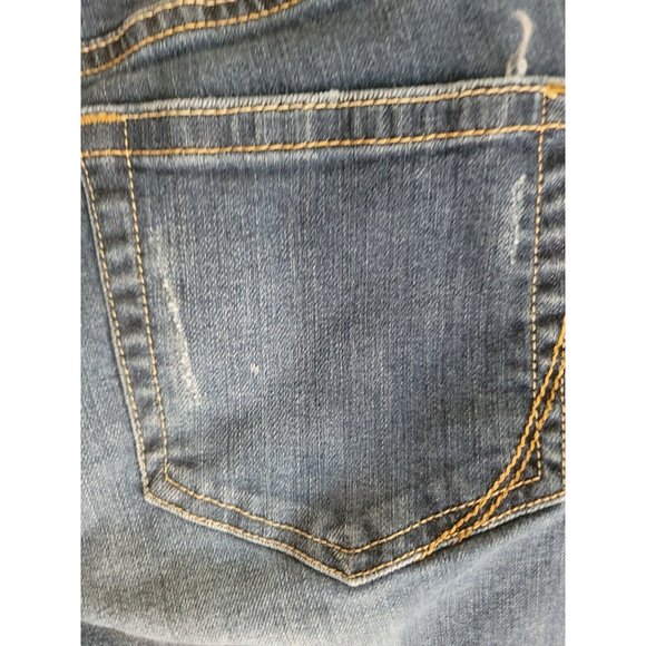 Converse One Star Blue Denim Jeans Size 12 Bootcut  Med Wash slight Distress - Picture 4 of 12